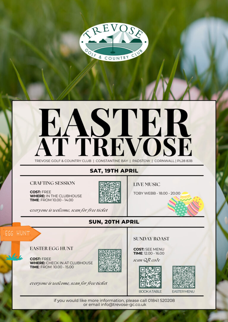Easter Poster Live Music At Trevose