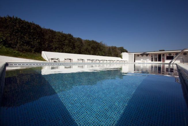 Swimming pool at Trevose Golf and Leisure Club North Cornwall