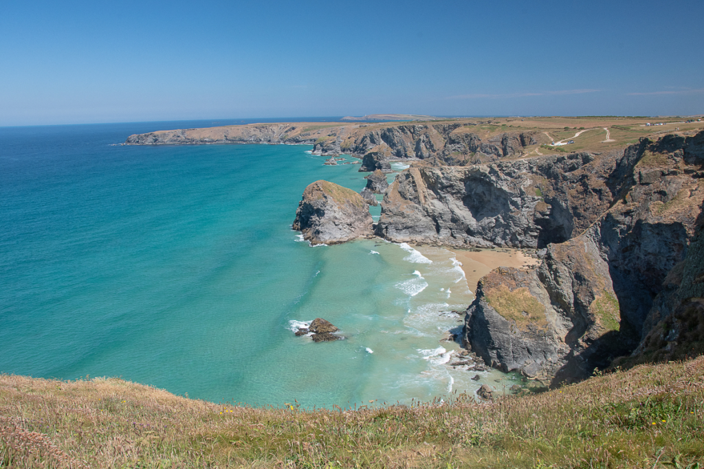 Bedruthan Steps In North Cornwall